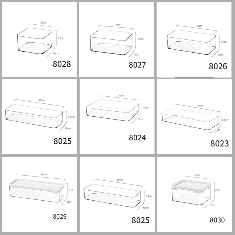 Mirror Cabinet Drawer Transparent Sundries Cosmetics Lipstick Wash Narrow Long Box With Lid Stationery Eyebrow Brush Storage Box - Image 4