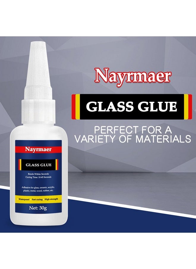 Nayrmaer - Glass Glue, 30G Clear Waterproof Acrylic Glue, Glass To Glass Glue For Bonding Glass And Other Materials, Super Instant Glue For Glass, Acrylic, Mirror (Glass Glue, 1) - Image 1