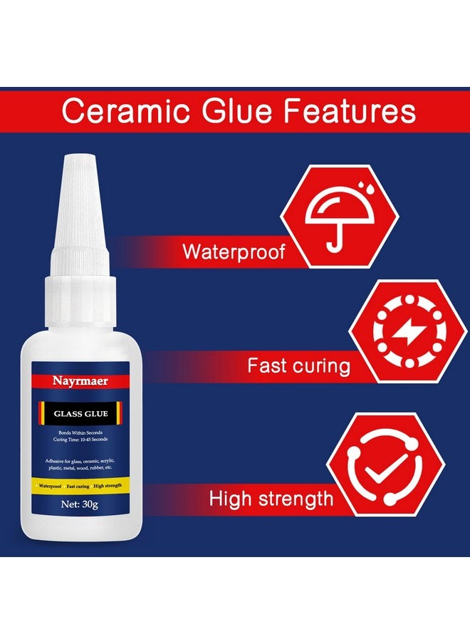 Nayrmaer - Glass Glue, 30G Clear Waterproof Acrylic Glue, Glass To Glass Glue For Bonding Glass And Other Materials, Super Instant Glue For Glass, Acrylic, Mirror (Glass Glue, 1) - Image 1