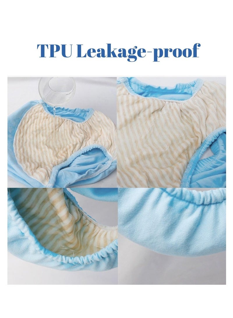 Generic Leak-Proof Reusable Adult Diapers for Men and Women Absorbent Cloth Briefs for Elderly Disabled and Postpartum L Grey  - Image 5
