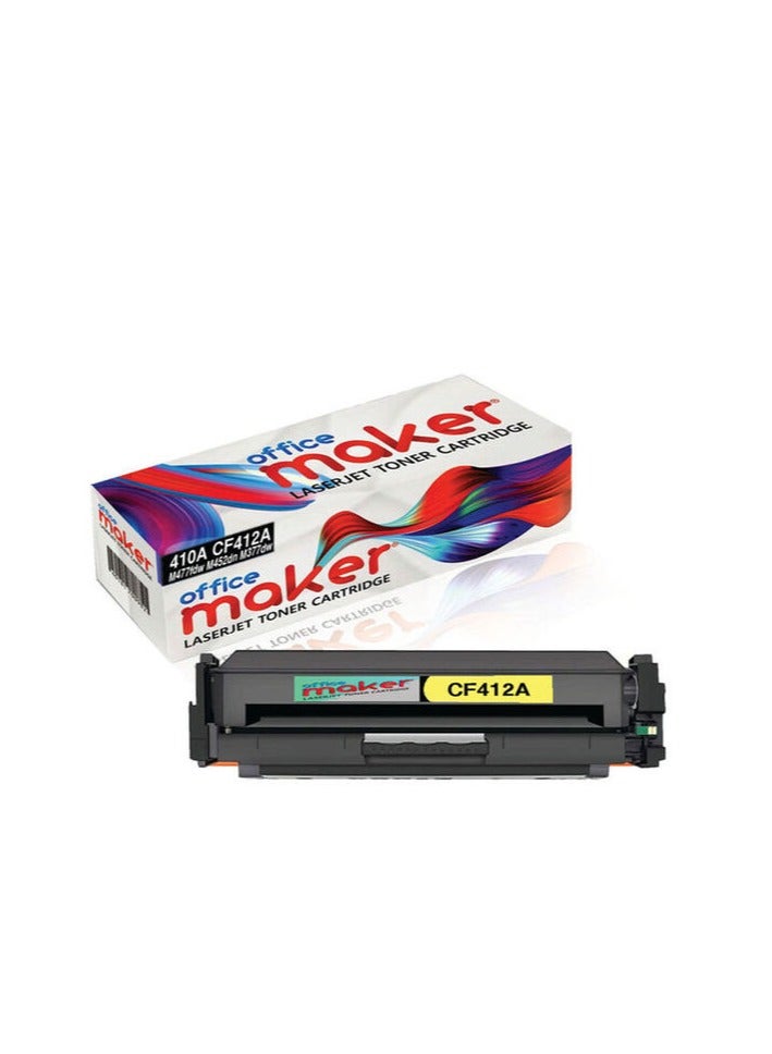 Office Maker Laserjet Toner Cartridge For HP MFP M477 M452 Printer Yellow - Image 1