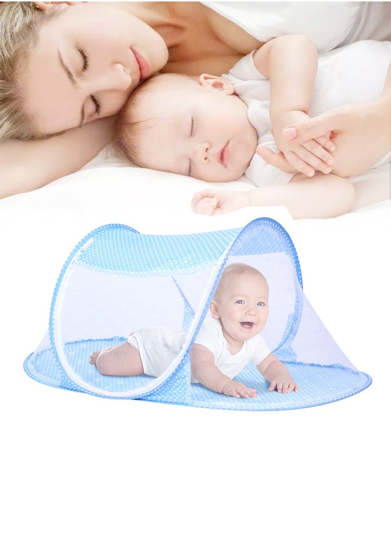 Beirui - Baby mosquito net, collapsible mosquito net, lightweight travel insect net, bedding insect net, camping, travel, garden ,Size: 108*60*40CM - Image 1