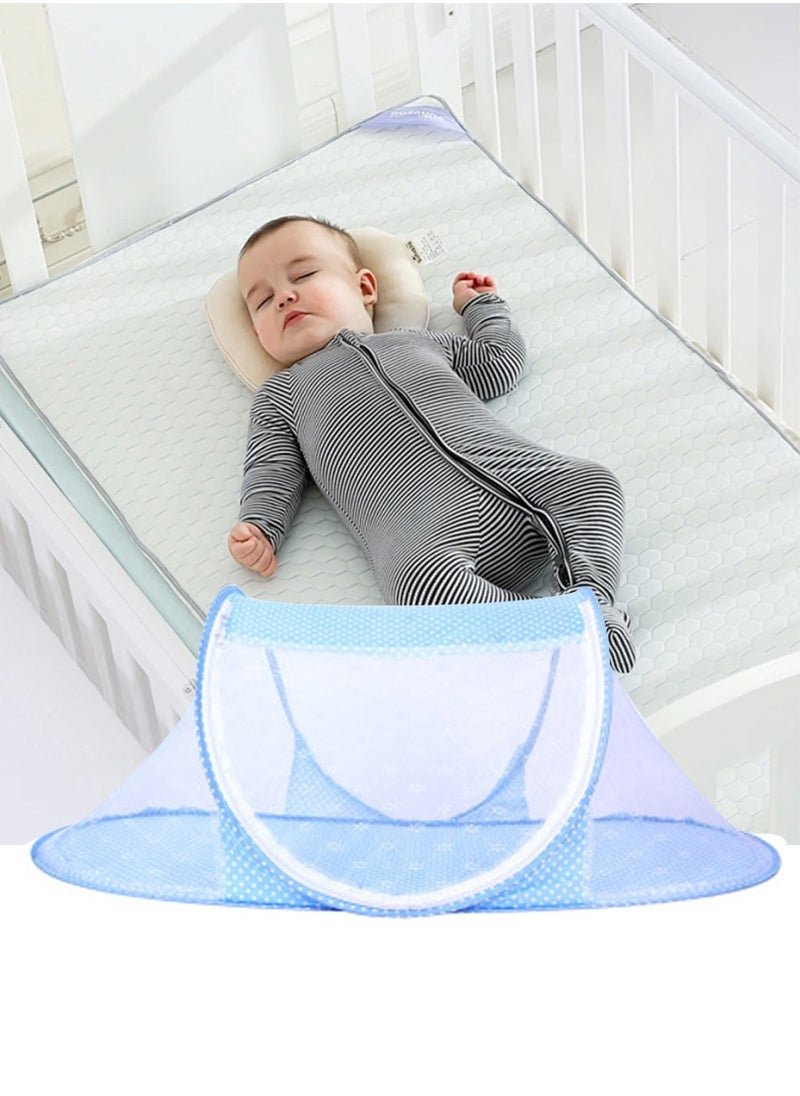 Beirui - Baby mosquito net, collapsible mosquito net, lightweight travel insect net, bedding insect net, camping, travel, garden ,Size: 108*60*40CM - Image 1