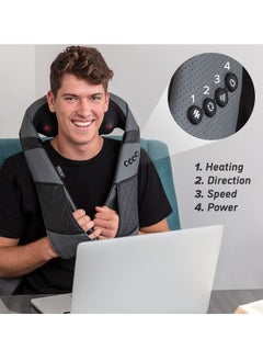M MIAOYAN "Massagers for Neck and Back with Heat - Deep Tissue 3D Kneading Pillow, Electric Shiatsu Shoulder Massage, Foot, Legs,Body - Relieve Muscle Pain - Office, Home & Car "  - Image 3