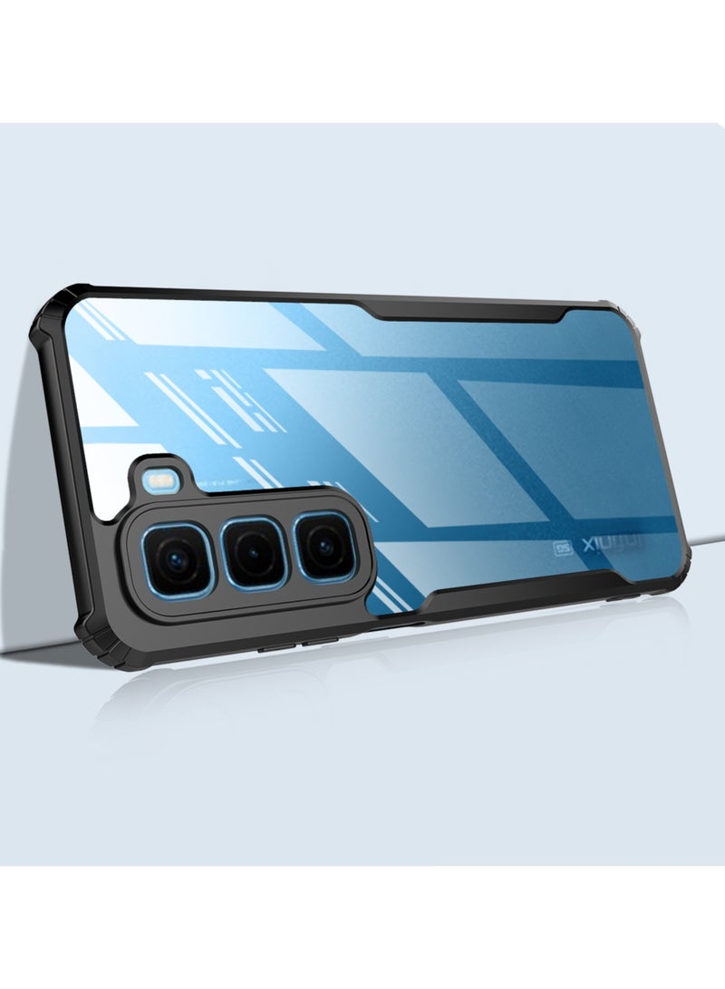 [1+1 مجموعات] غلاف هاتف Infinix Hot 50 4G وواقي شاشة مع وظيفة مضادة للسقوط، فيلم مقسى - Image 3