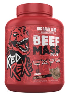 BIG RAMY LABS Big Ramy Labs Red Rex Beef Mass Plus, Provides Energy for Strength Gains, Chocolate  Flavor, 6 LB 
