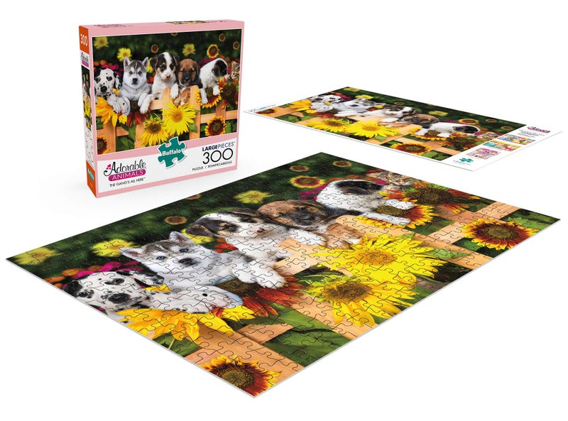 Buffalo Games - The Gangs All Here - 300 Piece Jigsaw Puzzle For Adults -Challenging Puzzle Perfect for Game Nights - Finished Size is 21.25 x 15.00 - Image 3
