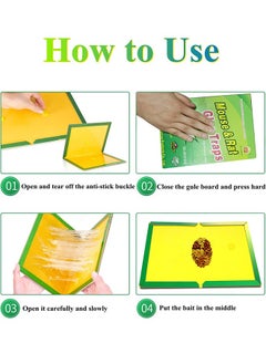 Lemon 6 Pcs Large Mouse Glue Traps with Enhanced Stickiness Glue Traps for Rat, Rodent and Household Traps Sticky Pad Board for House Indoor  - Image 2