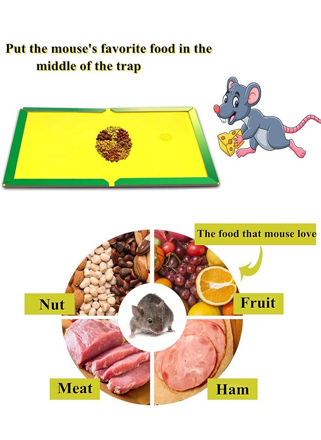 Lemon 6 Pcs Large Mouse Glue Traps with Enhanced Stickiness Glue Traps for Rat, Rodent and Household Traps Sticky Pad Board for House Indoor  - Image 4
