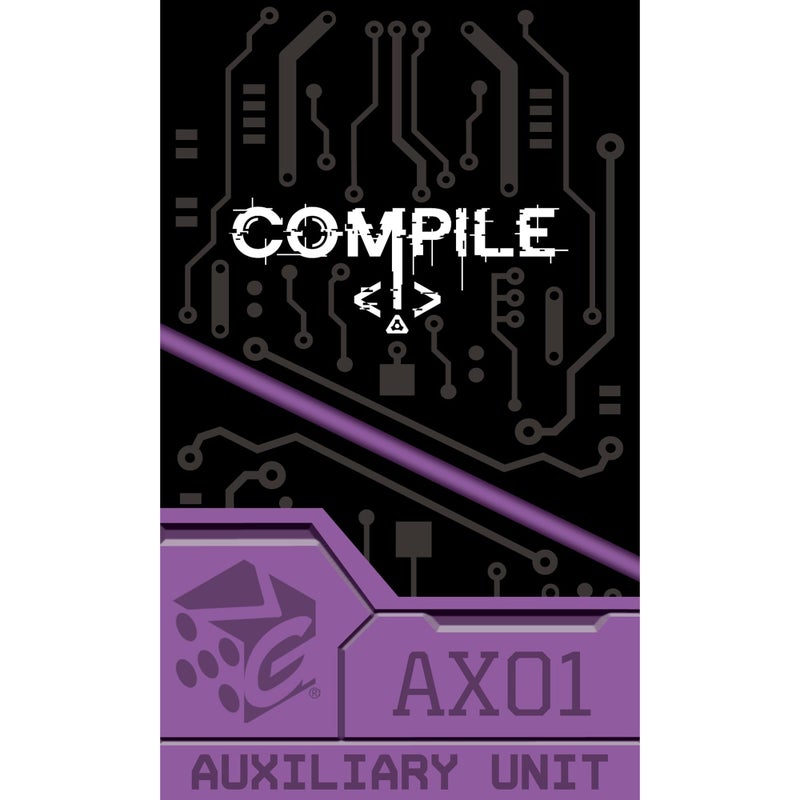 Synapses Games Greater Than Games: Compile: Aux 1 - Expansion, Auxiliary Unit, Area Control Strategy Card Game, 3 New Protocols, Play As AI, Ages 14+, 2 Players - Image 1