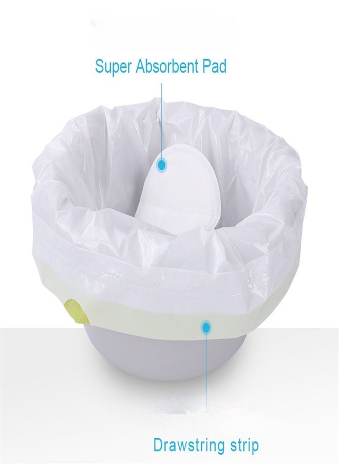 Generic 15 Pack Bedpan Liners Disposable Commode Liners with Absorbent Pads Bedpans or Bedside Commode Bags Bed Pan Liners for Elderly Females Men Women Bed Pans Liner Nursing Homes and Hospitals  - Image 2