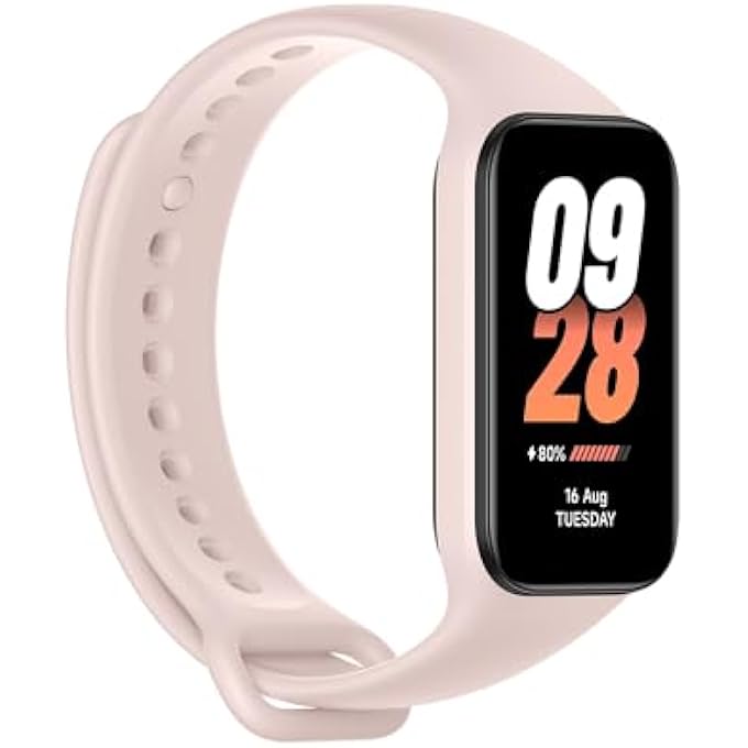 rayihni Smart Band 8 Active Pink| Vibrant 1.47" Tft Display | 9.99Mm Ultra-Slim Body, 5Atm Water Resistant, 14 Days Battery Life, Gps, 100+ Workout Mode, Full Scale Fitness Tracking - Image 1