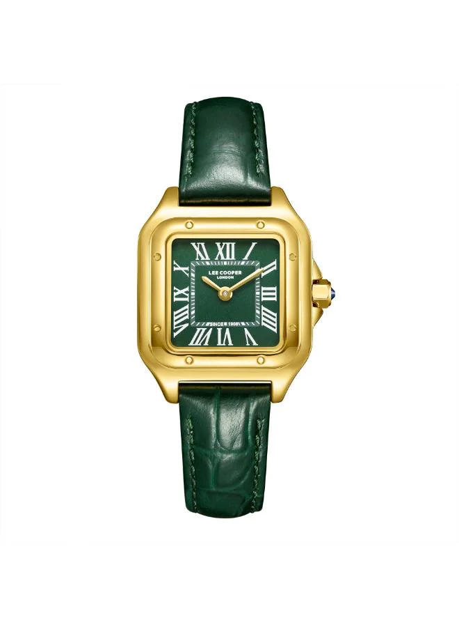 لي كوبر ساعة يد جلدية نسائية بعقارب . -  مم