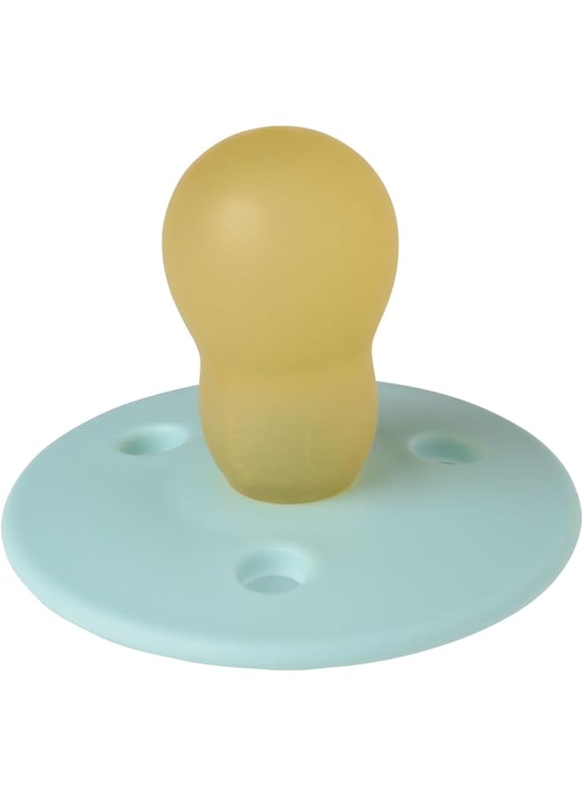 Mininor Round Pacifier Latex 6M Cool Mint