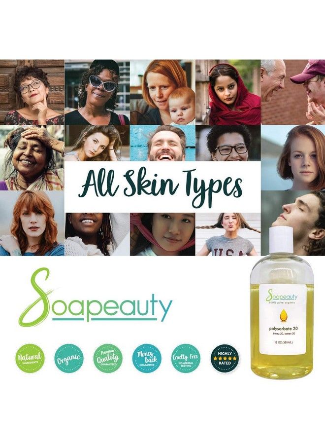 Soapeauty بوليسوربات 20 تماز 20 توين 20 ؛ 100% نقي من الدرجة التجميلية مذيب سطحي وم emulsifier ؛ الأحجام من 2 أونصة إلى 7 أرطال ؛ 8 أونصات - Image 5