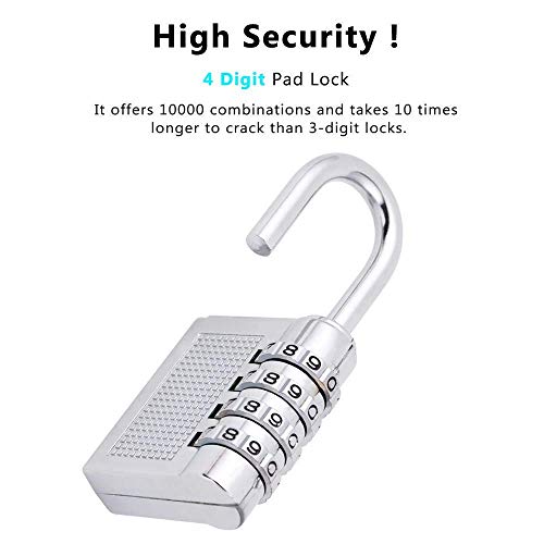 Tiny Deal Cute 4-Digit Safe PIN Hand Bag Shaped Combination Padlock Lock (Color May Vary) Steel - Image 2