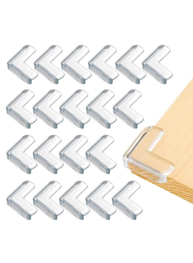Shintop Corner Protectors For Baby Safety 24 Packs Large Size Kids Furniture Edge Guards Bumper For Table Desk Shelf Bed Sharp Corners（Transparent） - Image 1
