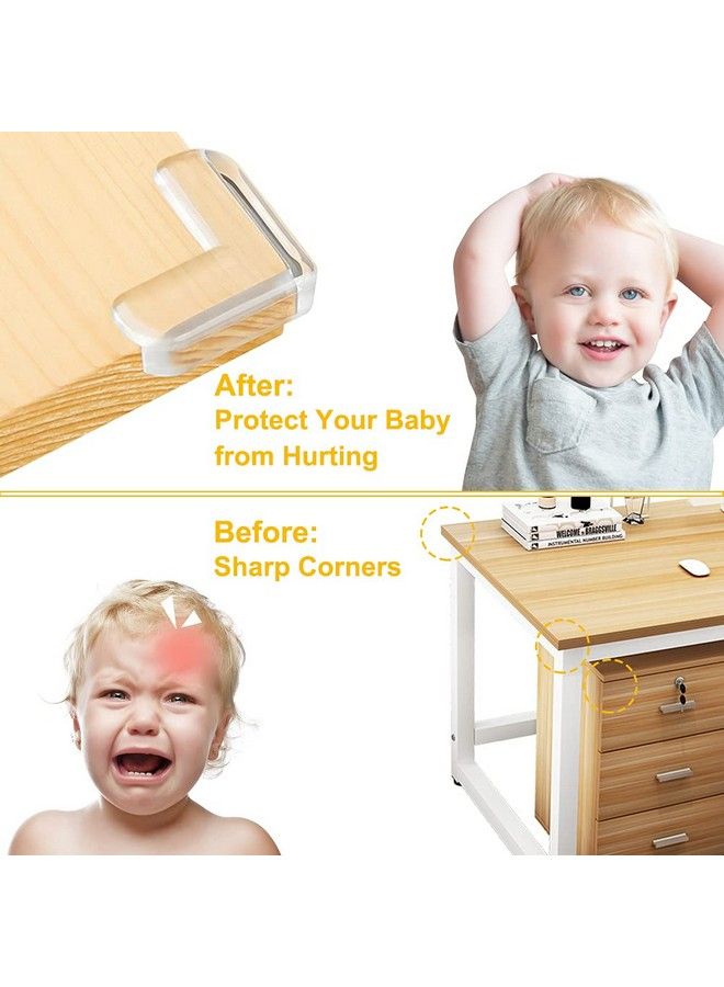Shintop Corner Protectors For Baby Safety 24 Packs Large Size Kids Furniture Edge Guards Bumper For Table Desk Shelf Bed Sharp Corners（Transparent） - Image 5