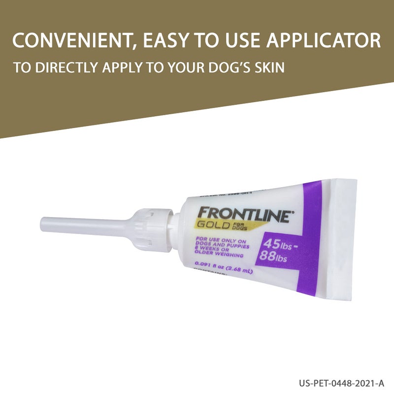 FRONTLINE Gold Flea & Tick Treatment for Large Dogs Up to 45 to 88 lbs., Pack of 3 - Image 5