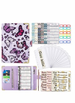 KASTWAVE Budget Binder - A6 Budget Binder with Zipper Cash Envelopes for Budgeting, Money Organizer for Cash, Budget Planner Money Savings Binder  - Image 1