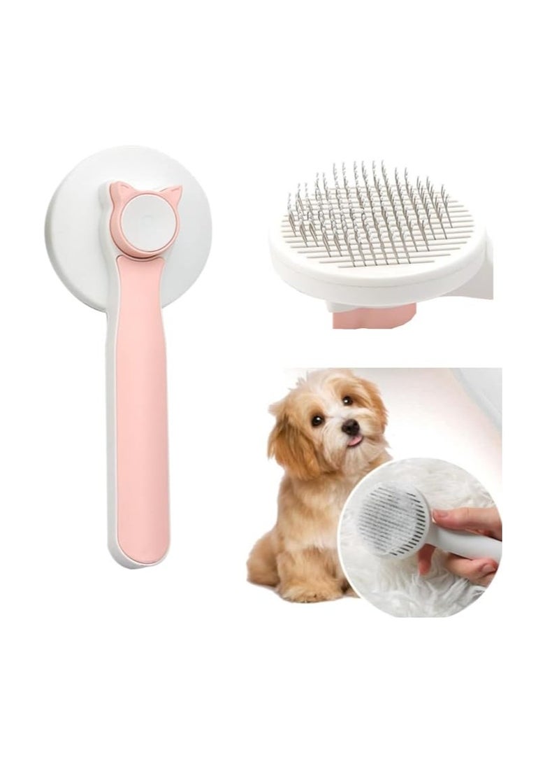 Generic Dlmlemu Pet Grooming Brush, Pet Hair Removal Comb, Dog Brush Cat Brush for shedding and grooming, Supple Stainless Steel Bristles Quick Removes Loose Undercoat, Suitable for Most Cats Dogs Furry Pets - Image 1
