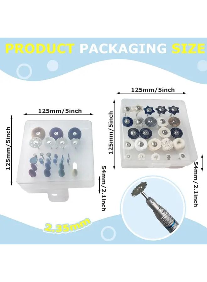 51pcs Universal Ceramic Resin Grinding Polishing Set 2 Boxes - Image 2