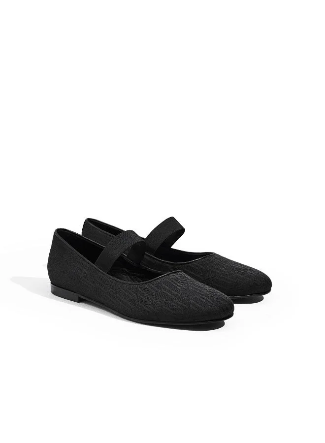 إبيكيول Monogram Jacquard Strappy Flats