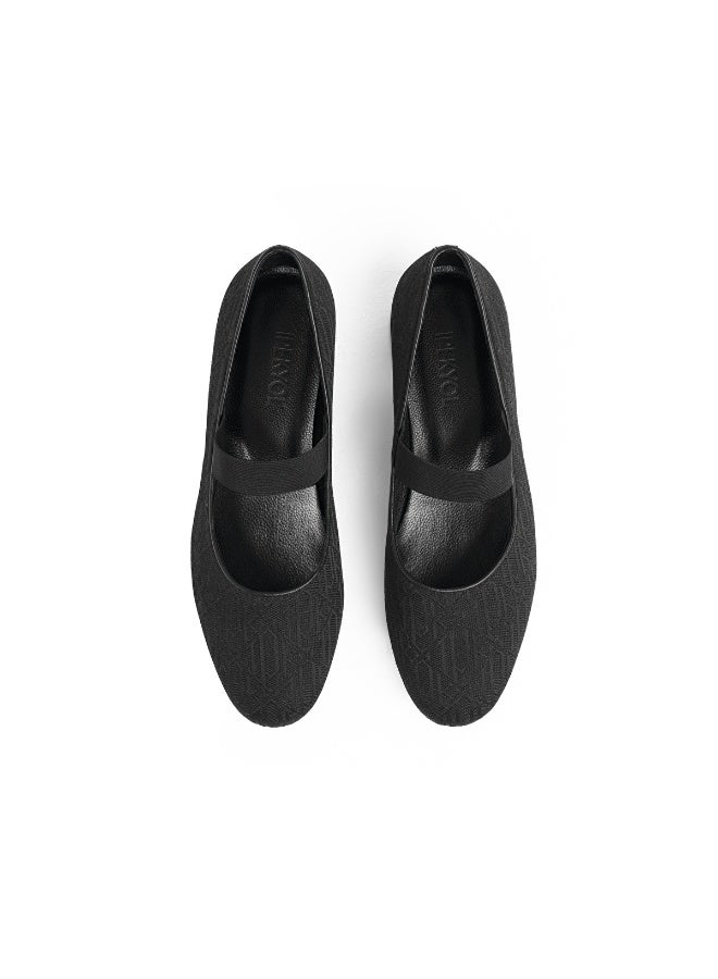 Ipekyol Monogram Jacquard Strappy Flats - Image 2