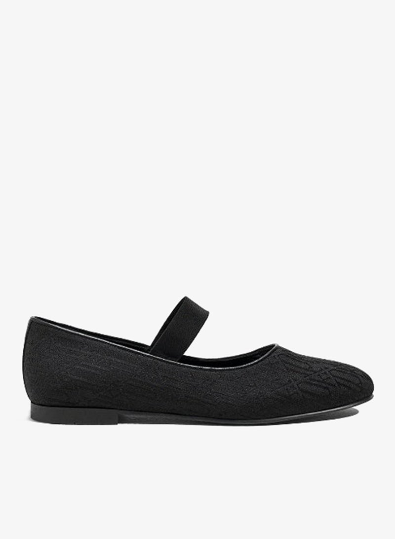 Ipekyol Monogram Jacquard Strappy Flats - Image 4