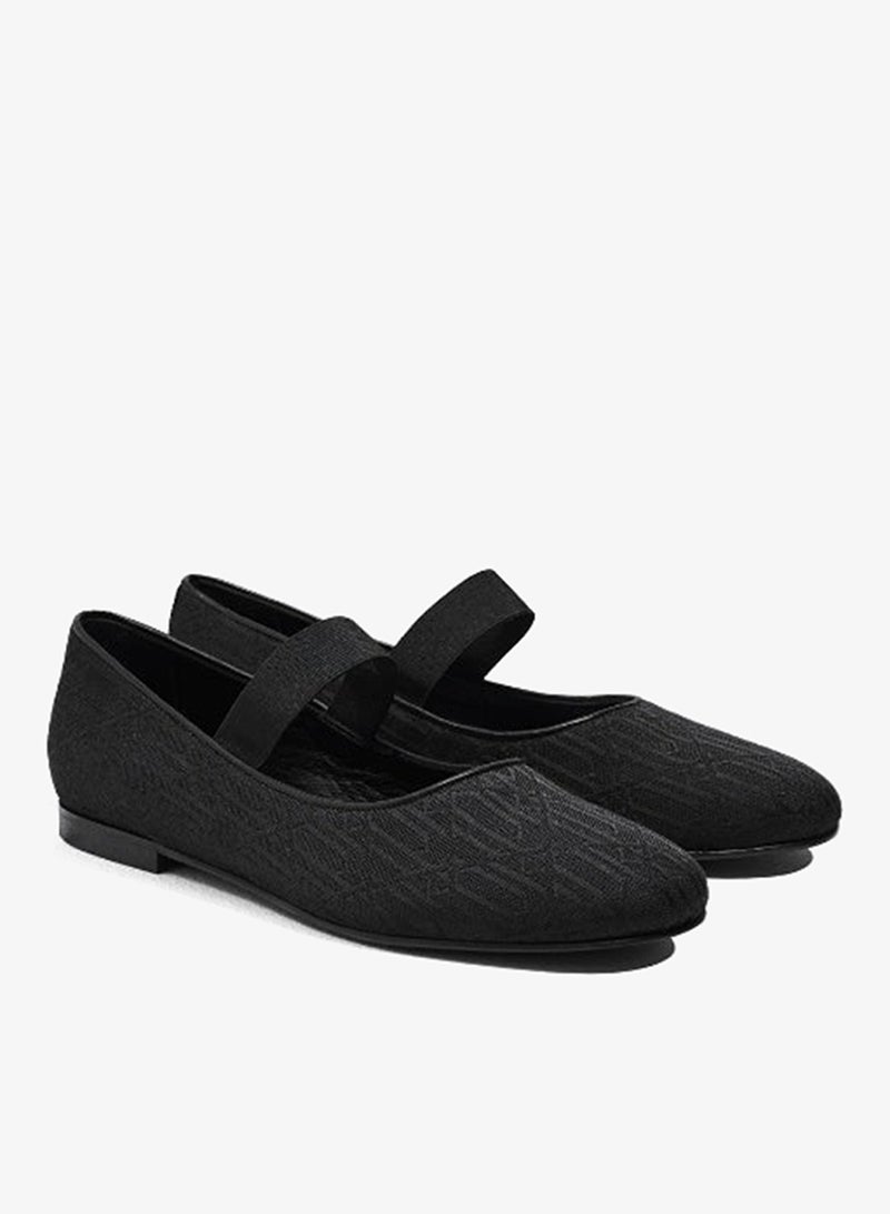 Ipekyol Monogram Jacquard Strappy Flats - Image 3