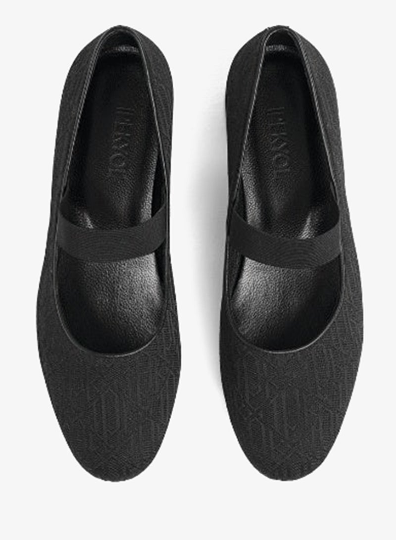 Ipekyol Monogram Jacquard Strappy Flats - Image 2