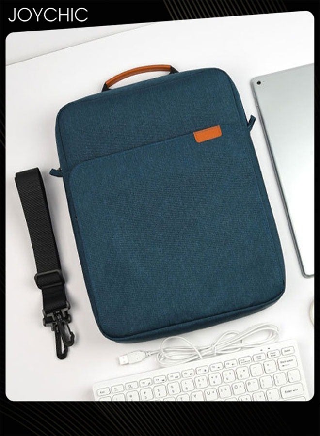 Joychic حقيبة حمل لوحي مقاومة للماء بحجم 13 بوصة من أكسفورد، منظم ملحقات إلكترونية مقاوم للاهتراء مع جيوب للرجال والنساء للعمل والمدرسة——كحلي - Image 2