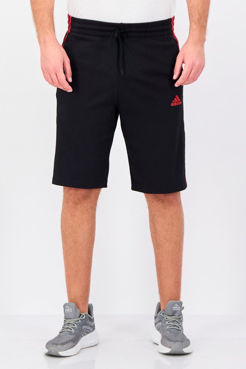 Adidas Men Big And Tall Fit Drawstring Outdoor Shorts, Black - Image 1