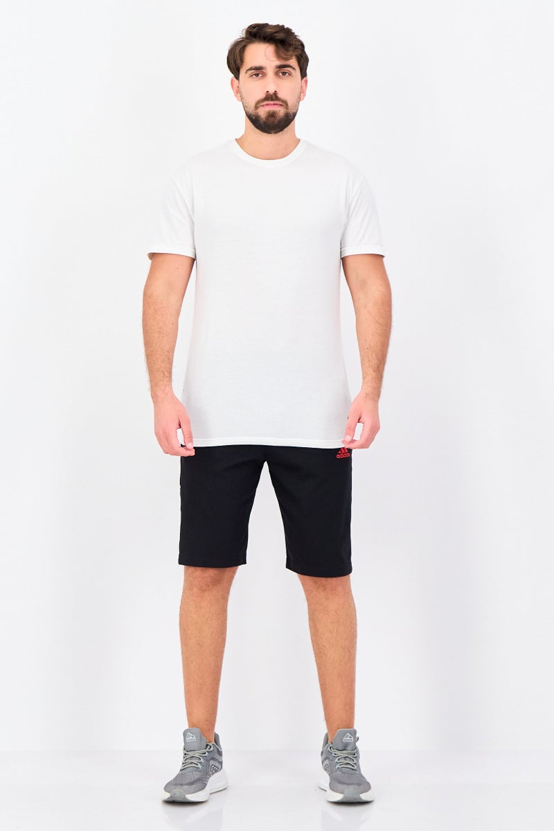 Adidas Men Big And Tall Fit Drawstring Outdoor Shorts, Black - Image 3