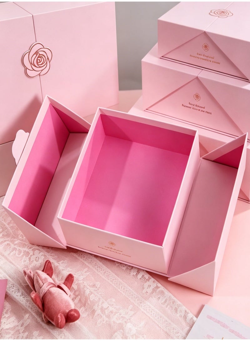 Hirospace Magnetic Gift Box with Lid, Luxury Gift Box for Birthday, Wedding, Festival, Anniversary and All Occasions 21×21×8 cm - Image 5
