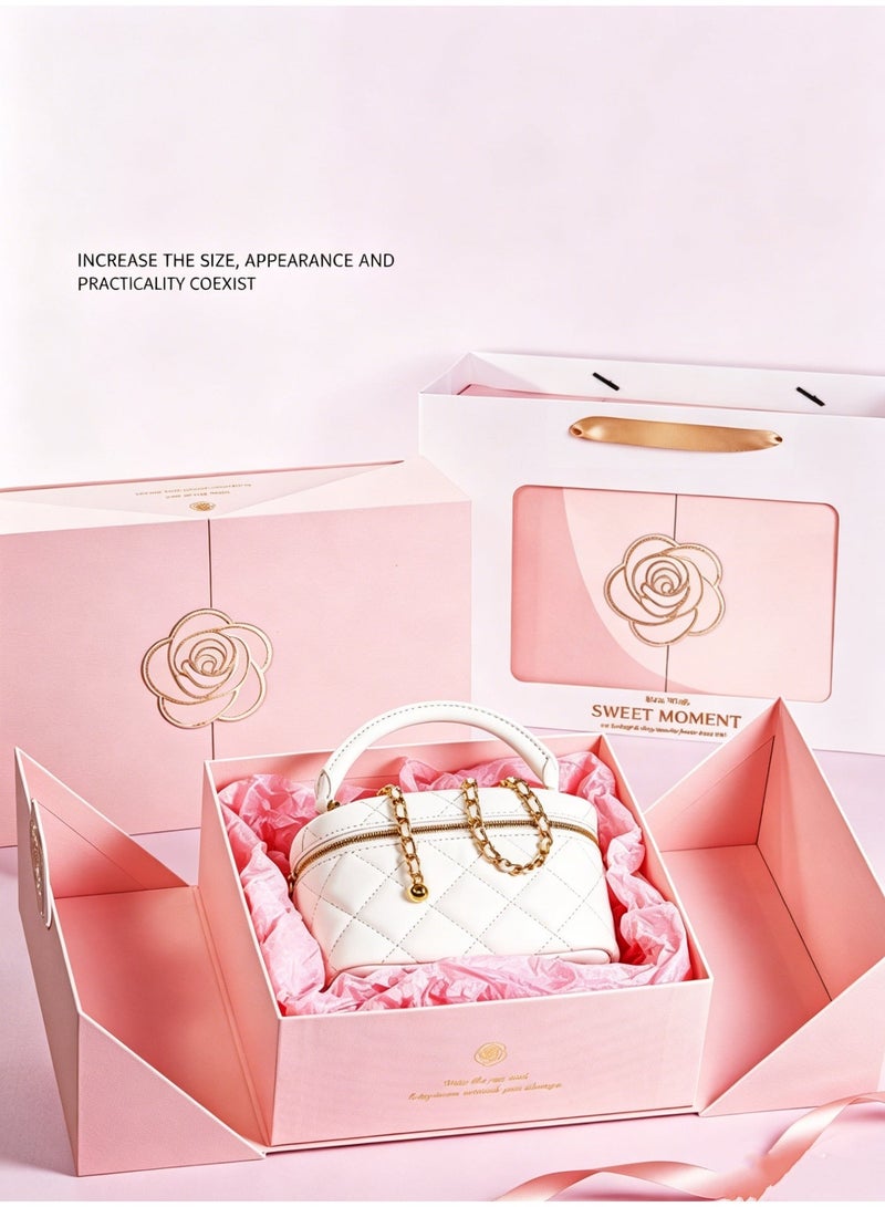 Hirospace Magnetic Gift Box with Lid, Luxury Gift Box for Birthday, Wedding, Festival, Anniversary and All Occasions 21×21×8 cm - Image 3