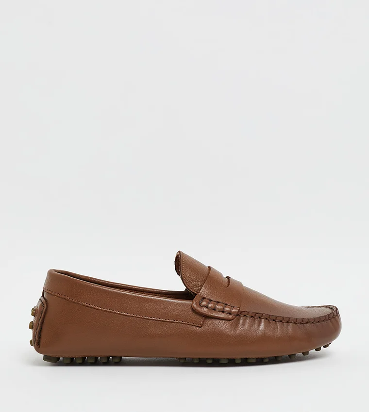 Hush Puppies Men's Tan Moccasins/Loafer