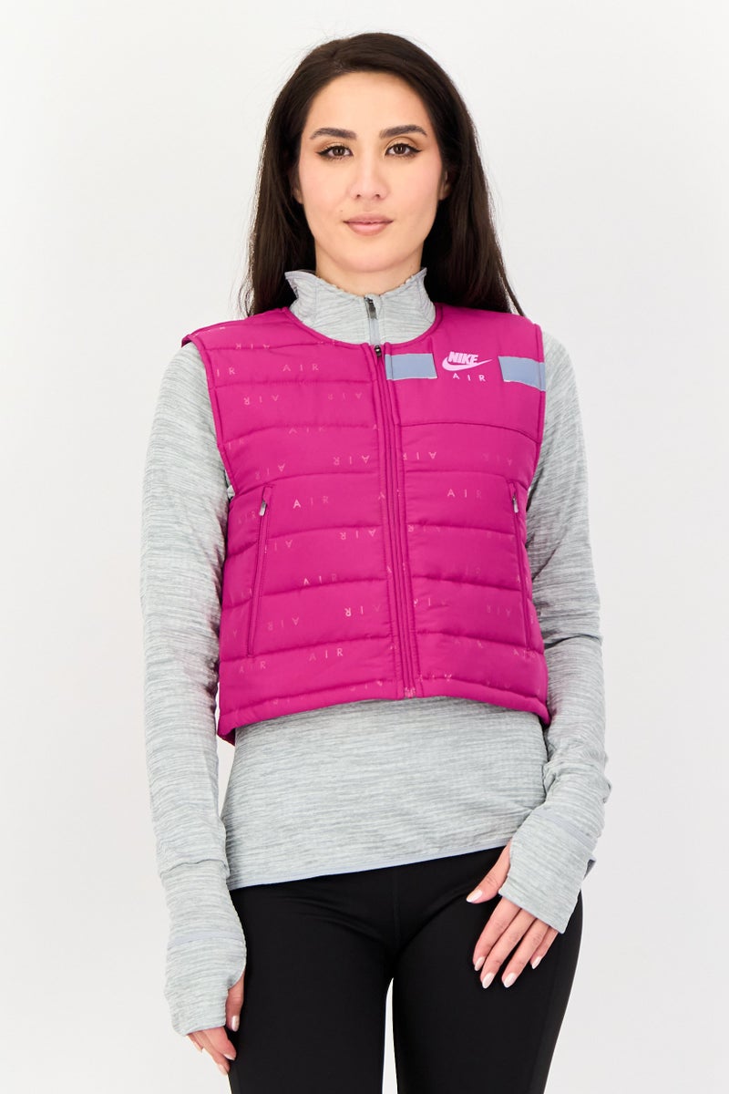 Nike سترة جري بدون أكمام للنساء بتصميم قياسي، ماغينتا - Image 1