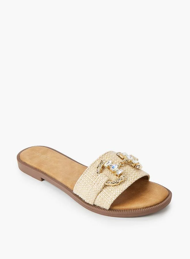 Celeste Women Embellished Flat Sandals