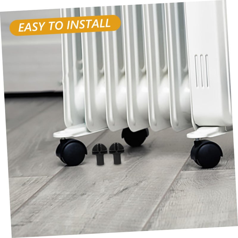 Black Replacement Caster Wheels for Cat Cages Rolling Tool Carts Easy Setup Multipurpose Use - Image 5
