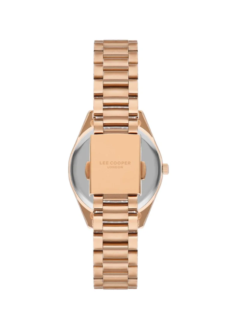 لي كوبر Lee Cooper LC07827.410 Women's Analog Display Watch & Metal Strap Rose Gold