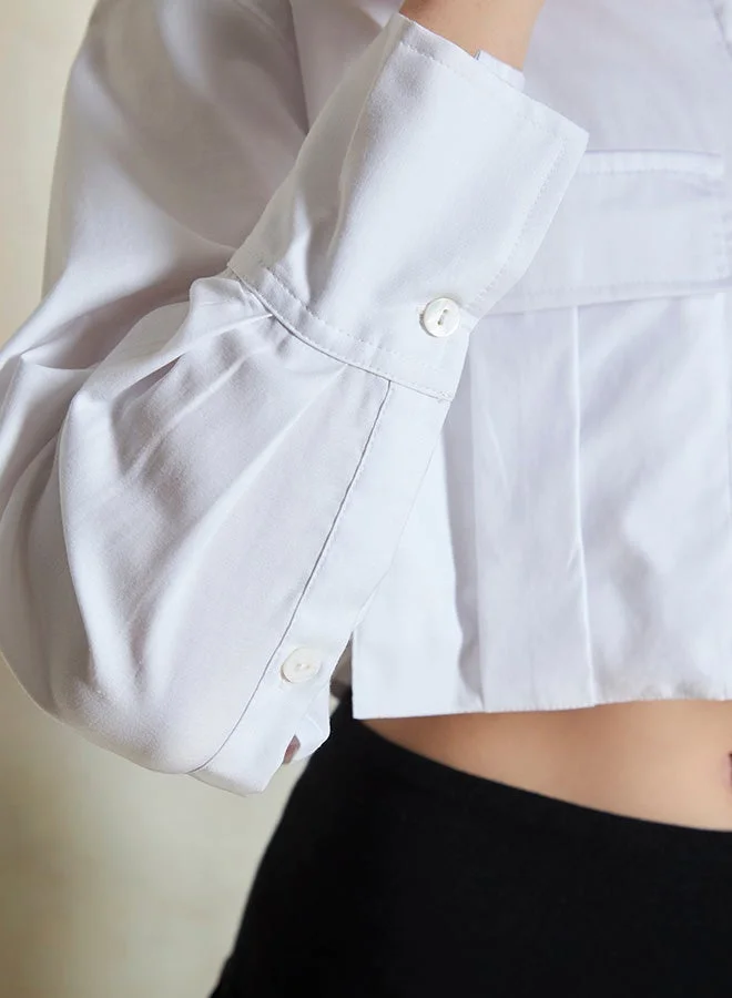 Virgio  VIRGIO 100% Cotton Crop Shirt With Cargo Pockets  | Best Price UAE