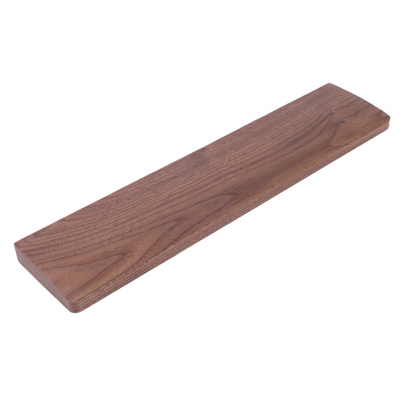 Ergonomic Walnut Wood Wrist Rest For Tenkeyless Mechanical Gaming Keyboards Nonslip Base - Image 4