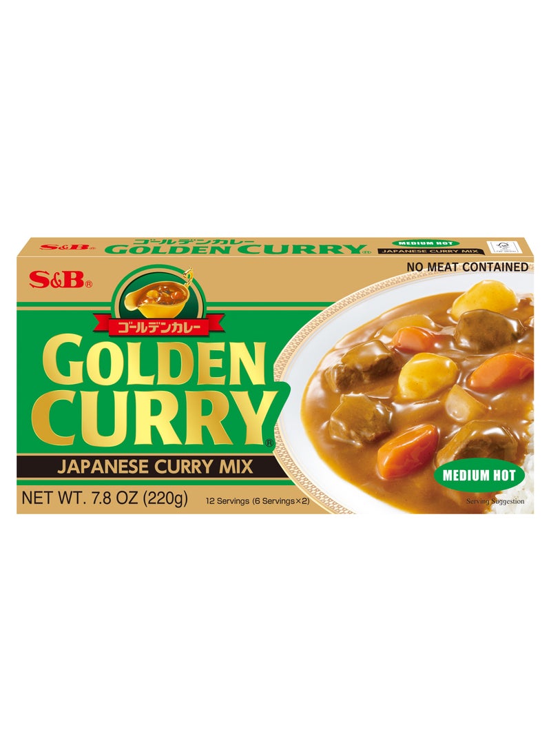 S&B Golden Curry Medium Hot 220g - Image 1