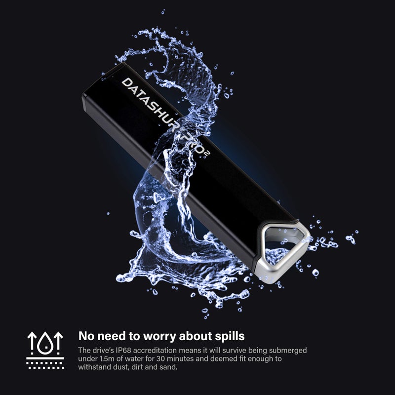 iStorage datAshur PRO2 8 GB | Secure Flash Drive | FIPS 140-2 Level 3 Certified | Password protected | Dust/Water-Resistant - Image 3
