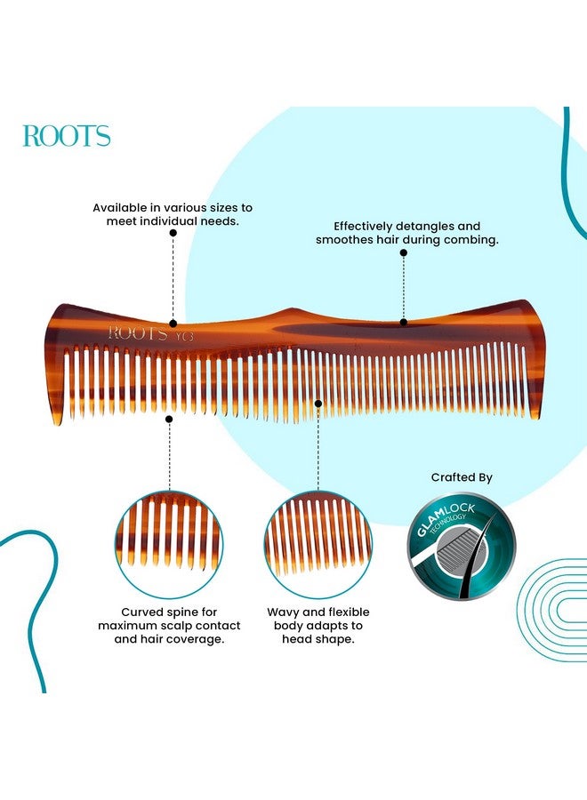 Roots Roots - Yoga Combs - Damage Free Wet And Dry Hair Comb - For Man And Woman - YC3 - Image 1