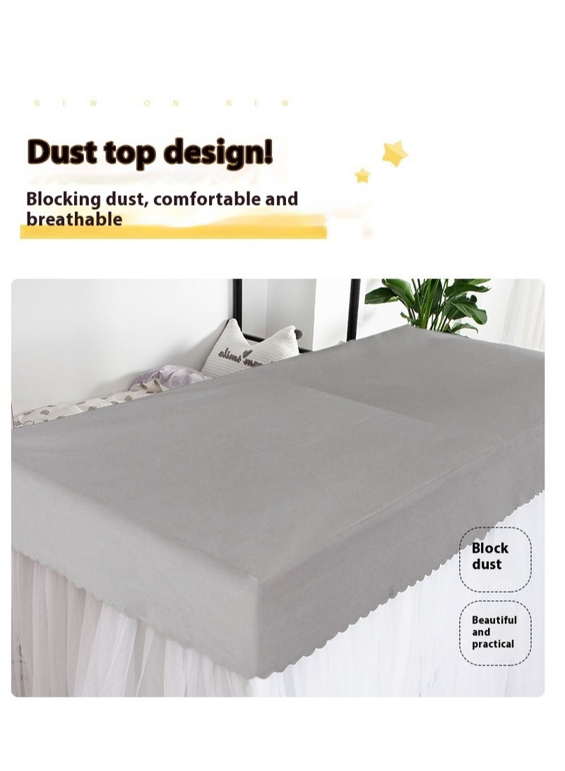 Bluejw Upper Deck Single Bed Curtain Privacy Bed Tent With Stand And Mosquito Net - Image 4