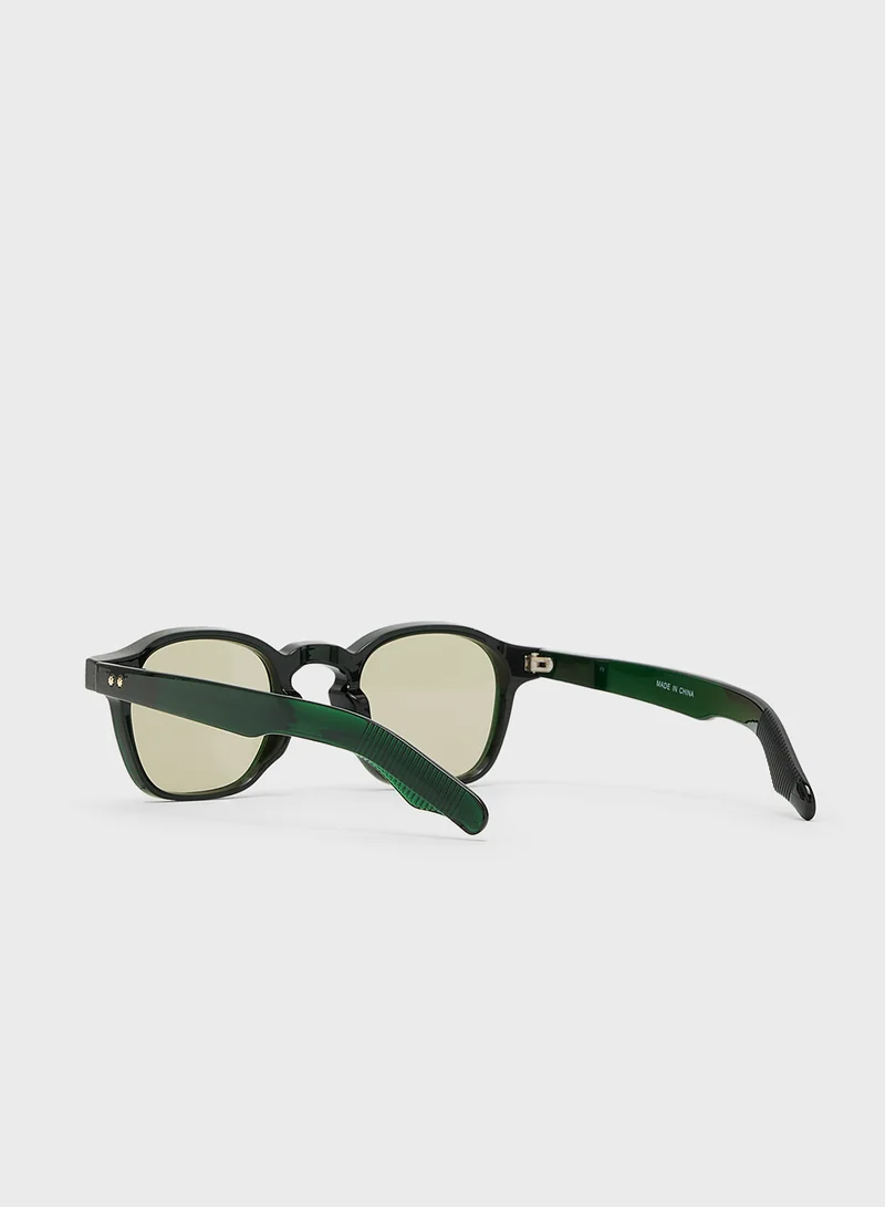 Seventy Five Casual Square Aviator Sunglasses