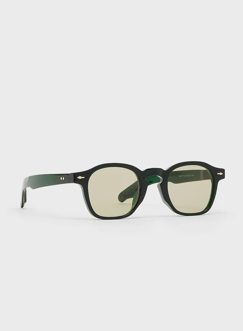 Seventy Five Casual Square Aviator Sunglasses