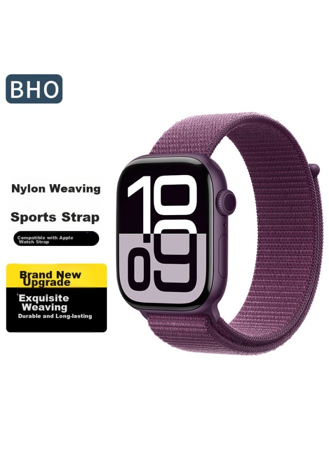 Bho مناسب لأشرطة Apple Watch، أشرطة Apple Watch S10/Ultra2 الجديدة، أشرطة رياضية من النايلون لحلقة Iwatch S9/8/7/6/5/SE - Image 1